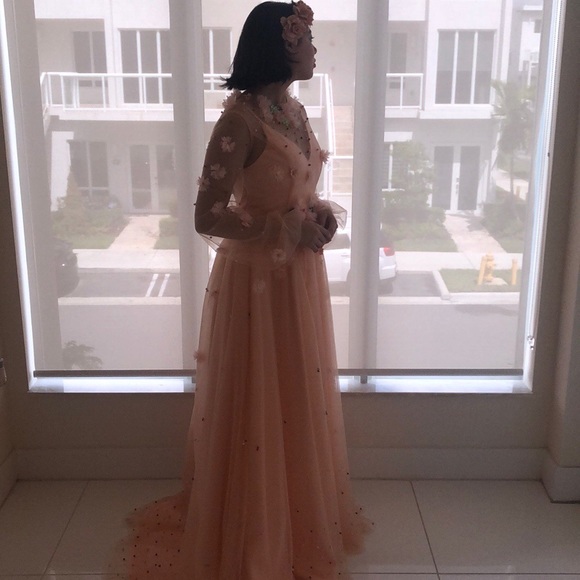 Pink floral gown🌺 - Picture 3 of 8